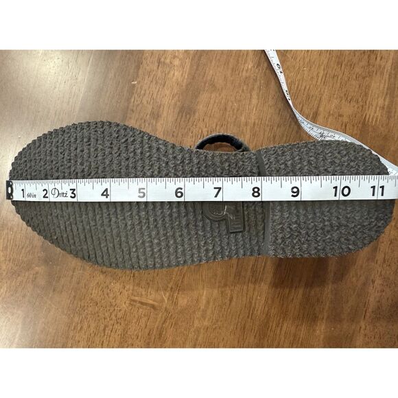 Vintage Timberland Gray Leather Fisherman Sandals 7.5 Y2K Minimalist Utility - Picture 11 of 14